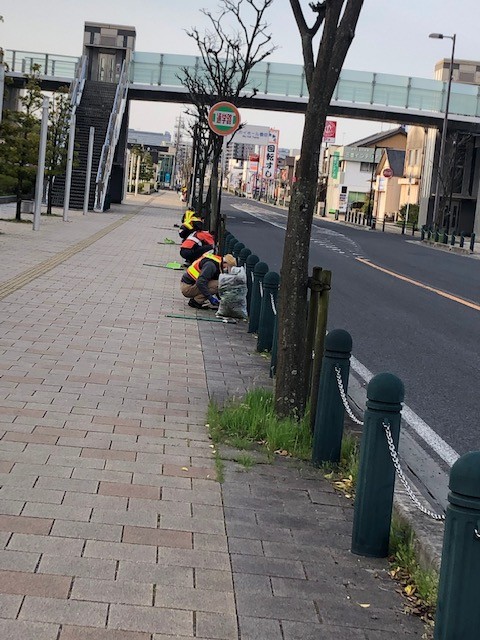 豊田市を美しくする会　早朝清掃に参加致しました。