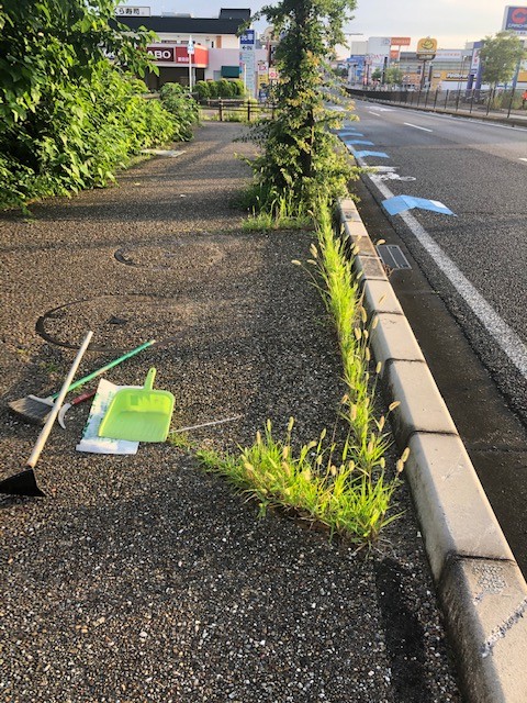 早朝清掃に参加致しました。