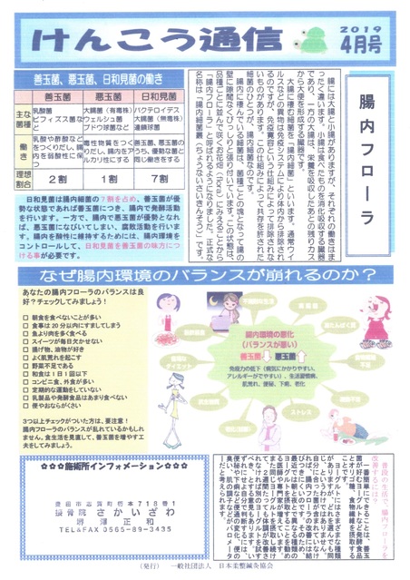 けんこう通信2019年4月号