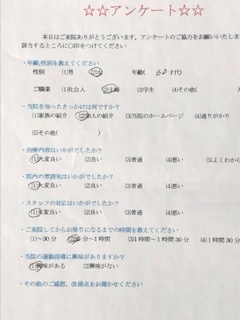 患者様の声をいただきました。