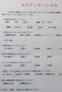 患者様の声をいただきました。