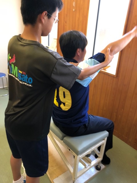 美里中学生が校職場体験に来ていただきました。