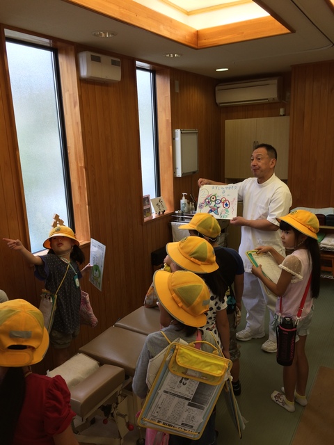 学区体験　お礼の葉書をいただきました。