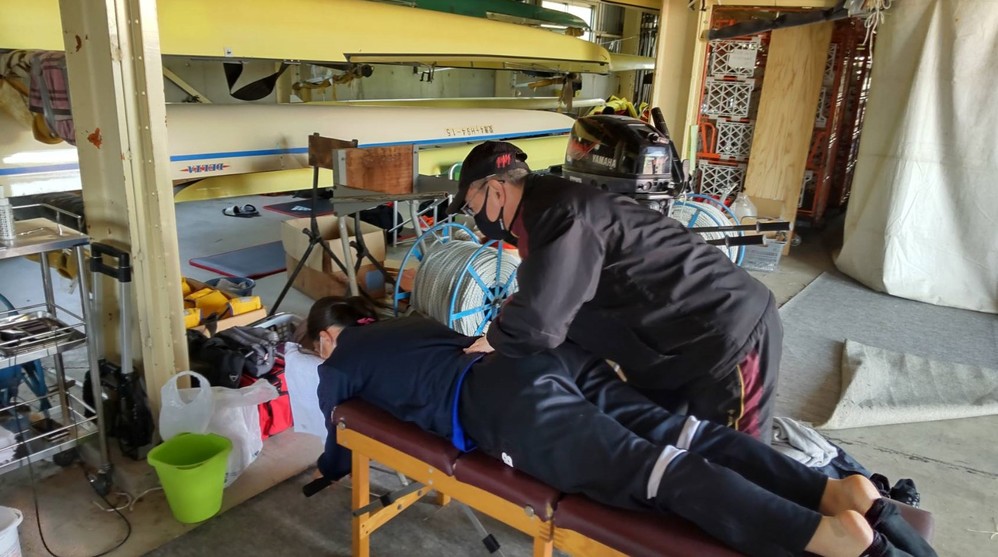 中日本レガッタにキネシオテーピングのトレーナー活動で参加しました。