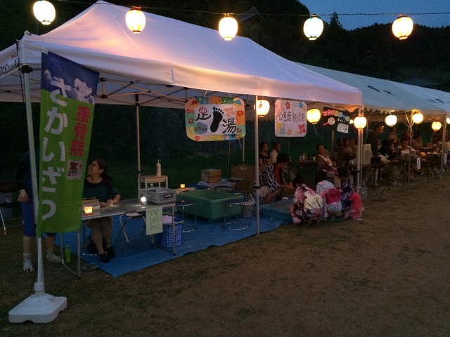 ８月６日　古瀬間地区の夏まつりに参加致しました。