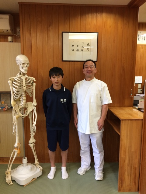 職場体験に美里中学生来院