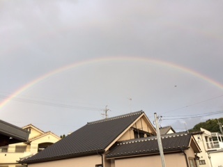 虹！　　二重に虹