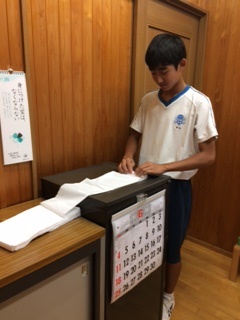 高橋中学校　職場体験学習に来院