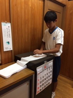 高橋中学校　職場体験学習に来院