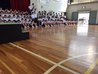 美里中学生職場体験　感謝の会　に参加致しました。