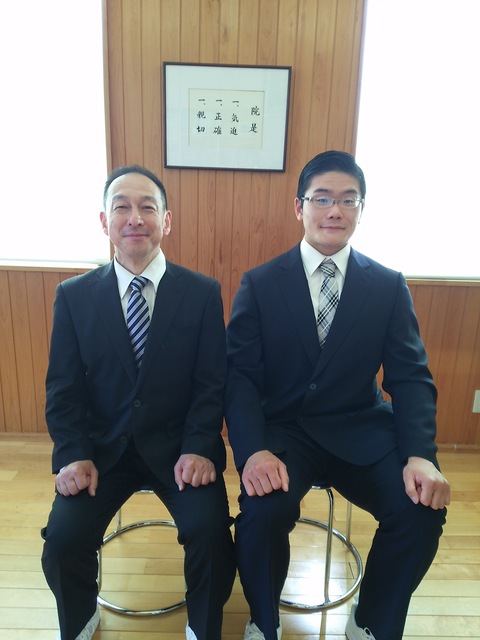 佐々木　新　先生　入社式