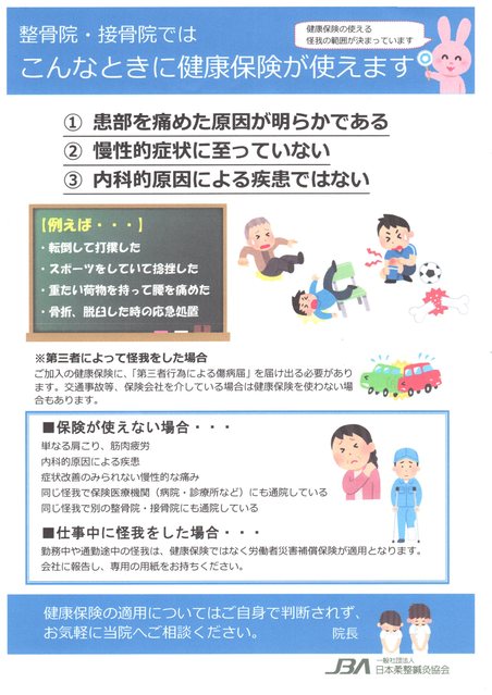 こんなときに健康保険が使えます
